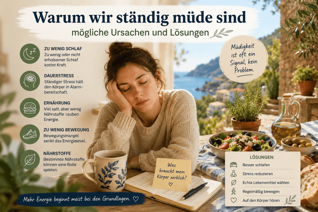 Warum wir ständig müde sind – mögliche Ursachen und&nbsp;Lösungen